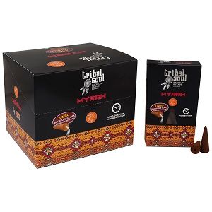 Tribal Soul Backflow Incense Cones - Myrrh - Luna Panther