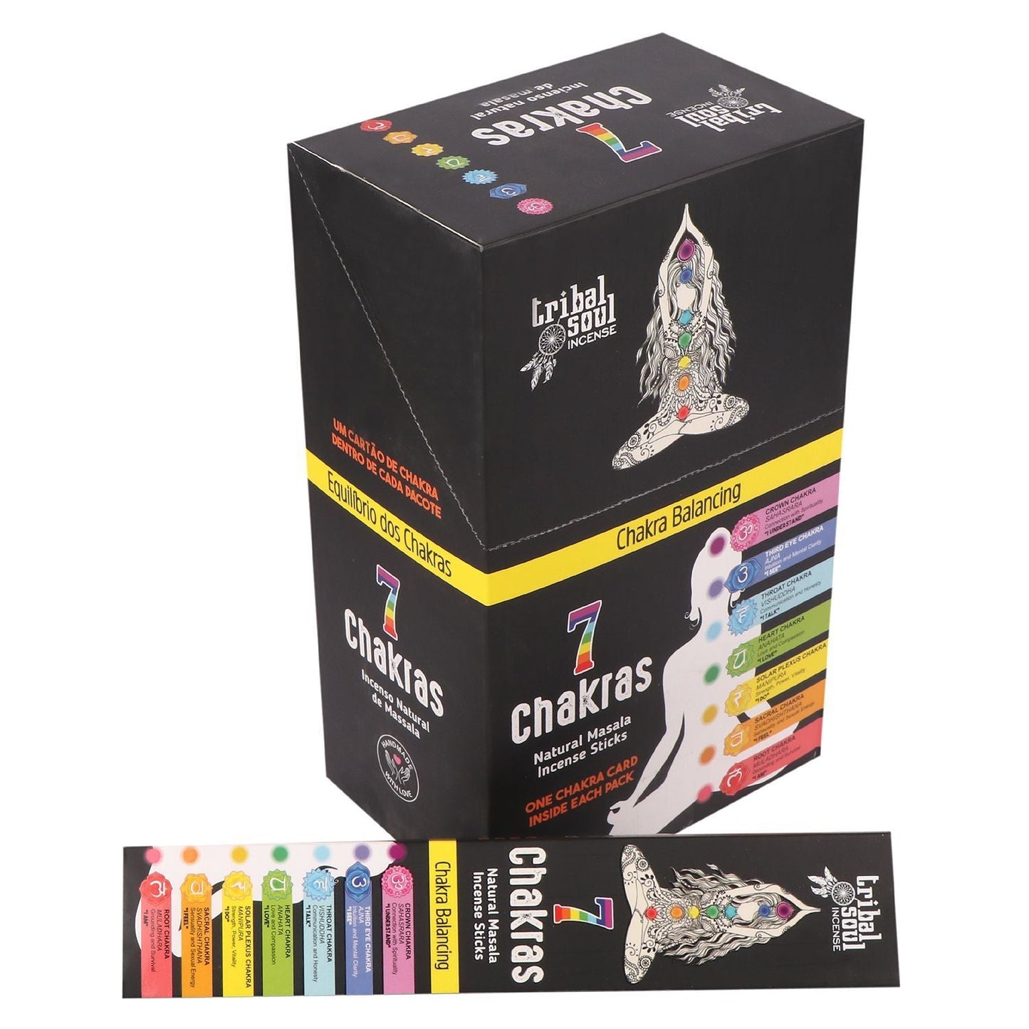 Tribal Soul Incense Sticks - 7 Chakras with Message Card - Luna Panther