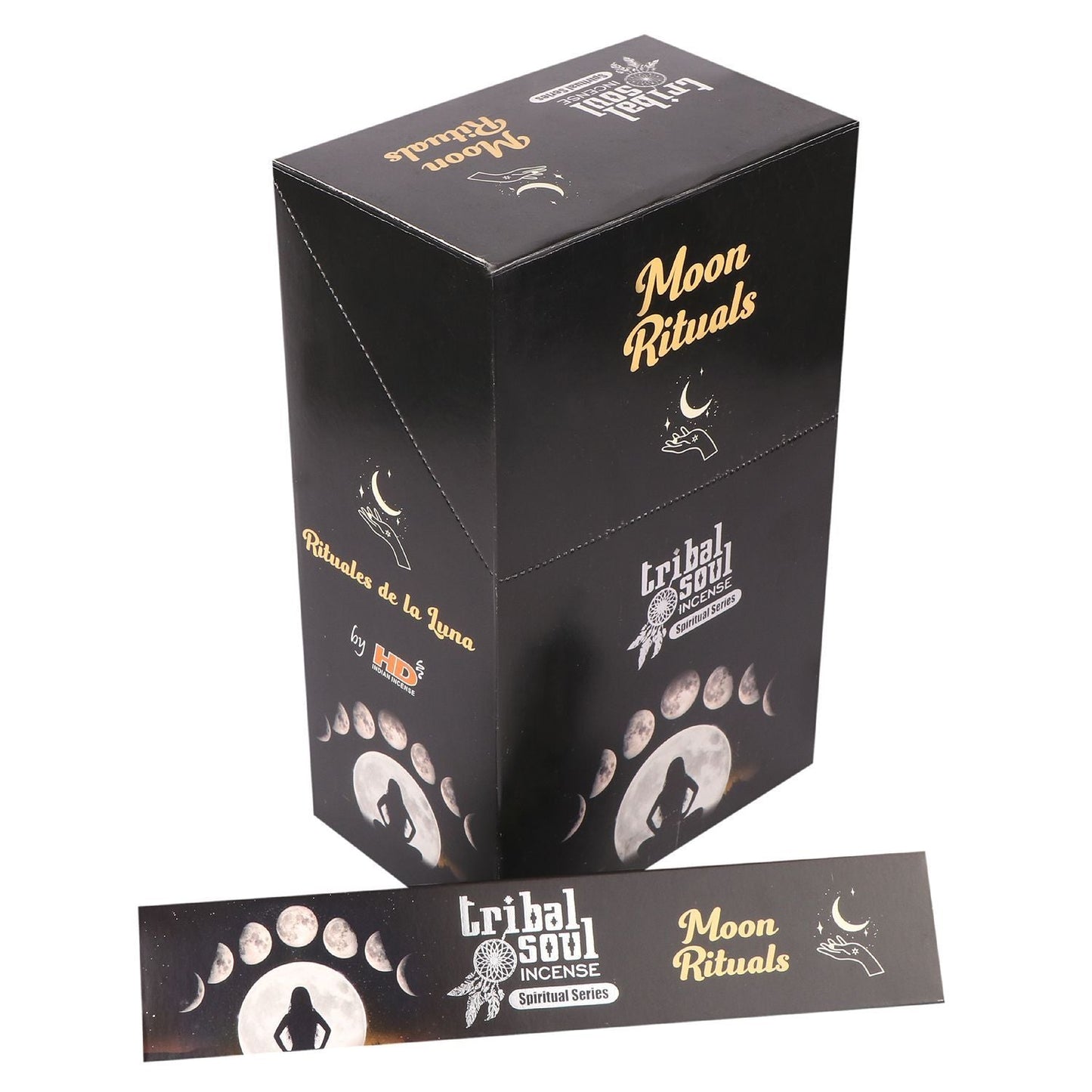 Tribal Soul Spiritual Incense Sticks and Ceramic Holder - Moon Ritual - Luna Panther