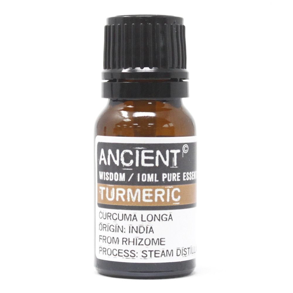 Polished Turmeric Essential Oil 10ml featuring natural patterning and unique variations - Luna Panther