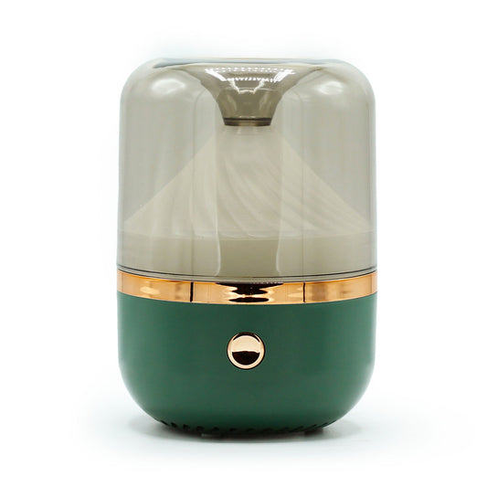 Polished Urban Aroma Diffuser Green & Bronze - USB - Colour Change featuring natural patterning and unique variations - Luna Panther