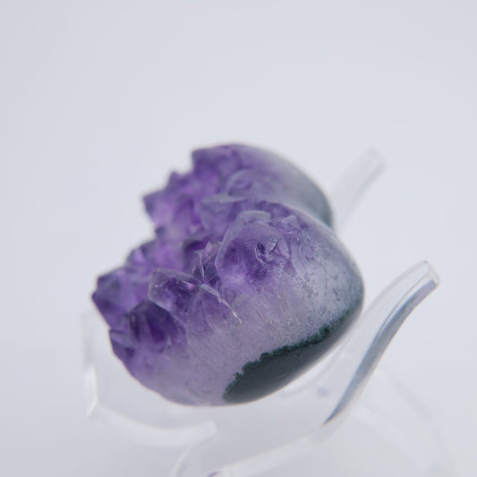 Uruguay Amethyst Druzy Heart - 89g - Luna Panther alternate view