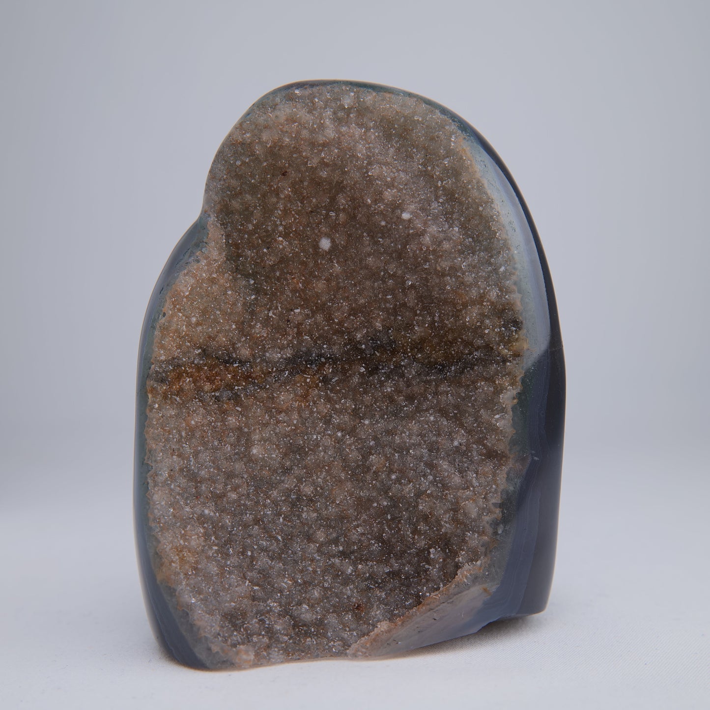 Uruguay Druzy Agate Freeform - 390g, 100mm - Luna Panther