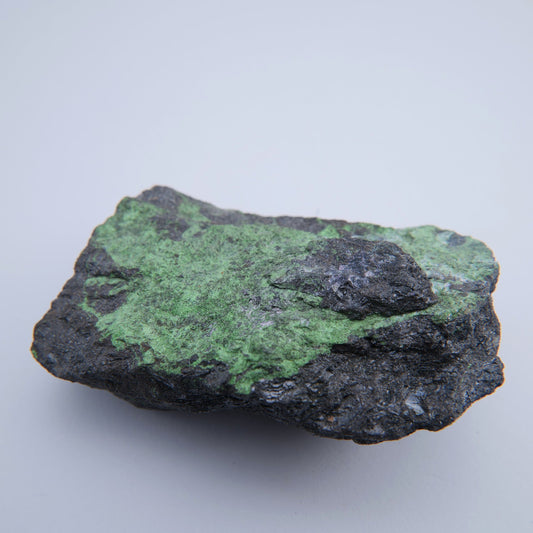 Uvarovite & Chromite from Saranovskii Mine, Russia - 255g - Luna Panther alternate view