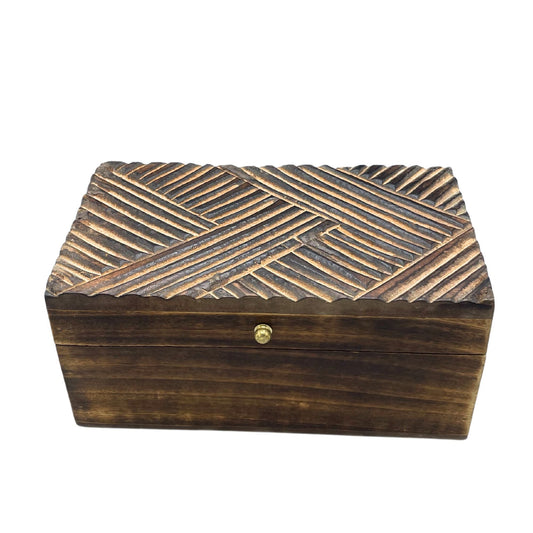 Vintage Deco - Multi Purpose Box - 22x12x10cm - Antique Lines - Luna Panther