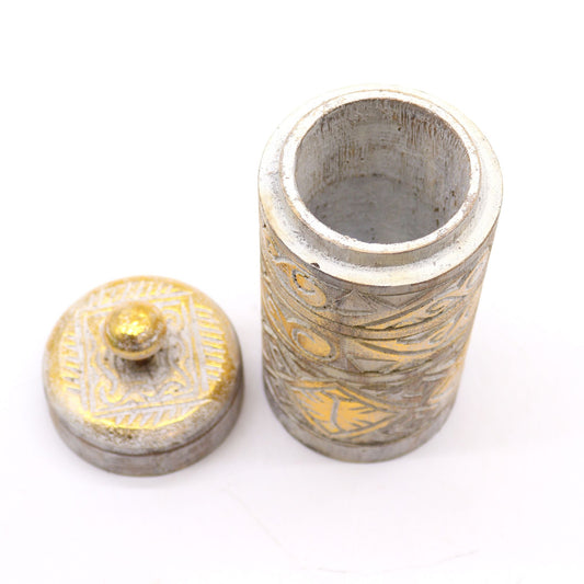 White & Gold - Tall Container - Luna Panther alternate view