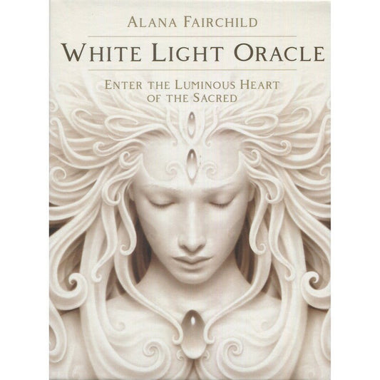 Polished White Light Oracle featuring natural patterning and unique variations - Luna Panther