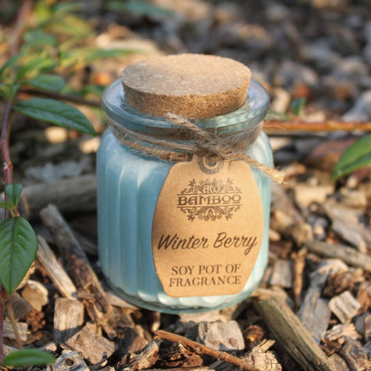 Winter Berry Soy Pot of Fragrance Candles - Luna Panther alternate view