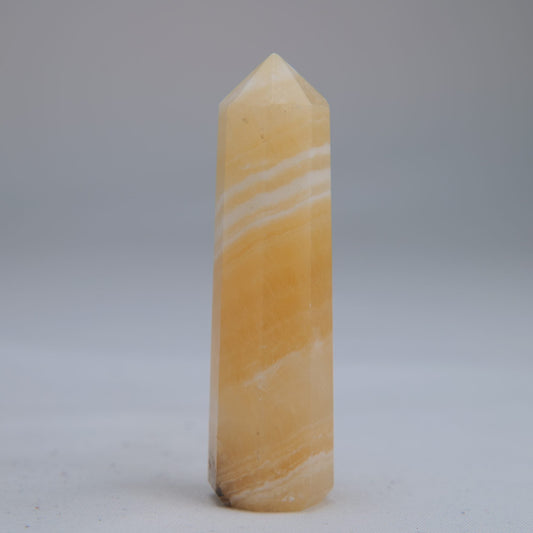 Yellow Banded Calcite Tower 65mm 37g - Luna Panther