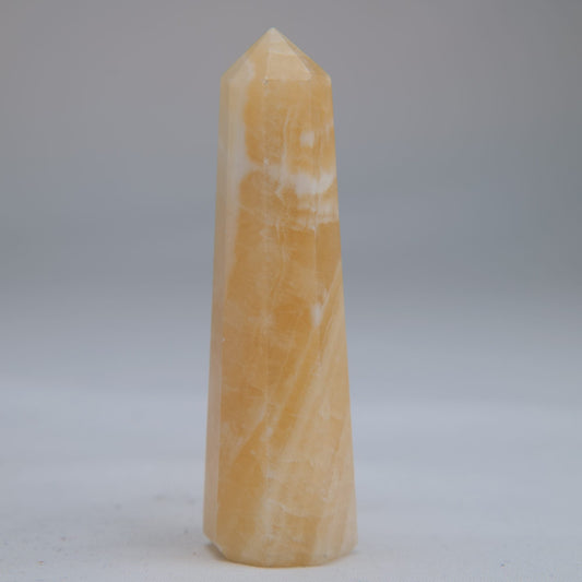 Yellow Banded Calcite Tower 75mm 48g - Luna Panther alternate view