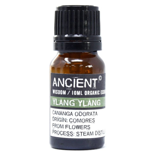 Polished Ylang Ylang Organic Essential Oil 10ml featuring natural patterning and unique variations - Luna Panther