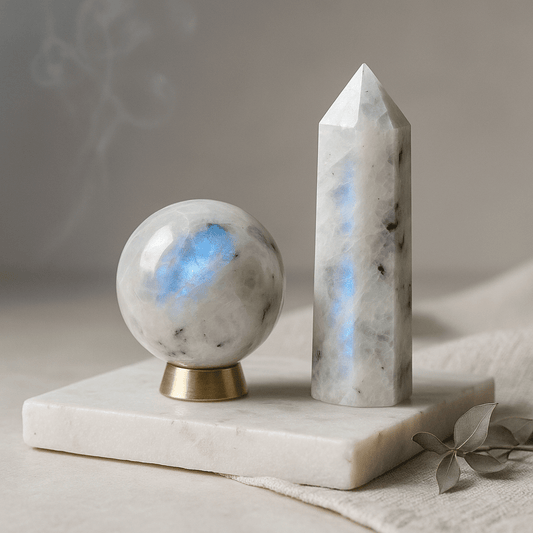 Rainbow Moonstone: Awaken Intuition & New Beginnings 🌙✨ - Positive Faith Hope Love