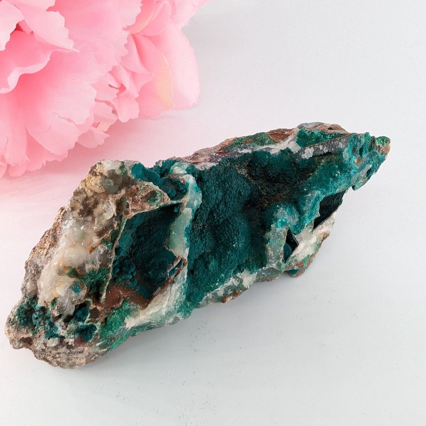 Druzy Chrysocolla Dolmite with Malachite - Specimens