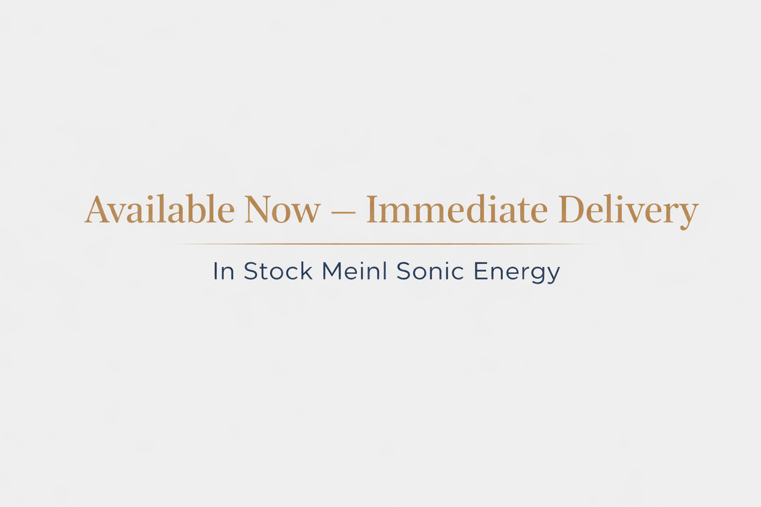 In Stock Meinl Sonic Energy