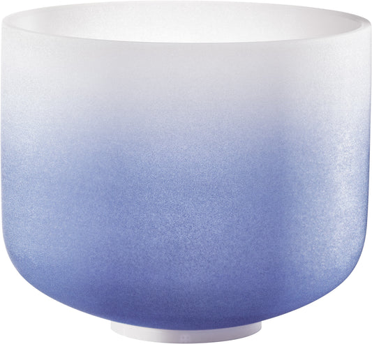 MEINL Sonic Energy Color-Frosted Crystal Singing Bowl 9" - A4/Brow Chakra/440 Hz - Dark Blue at Luna Panther