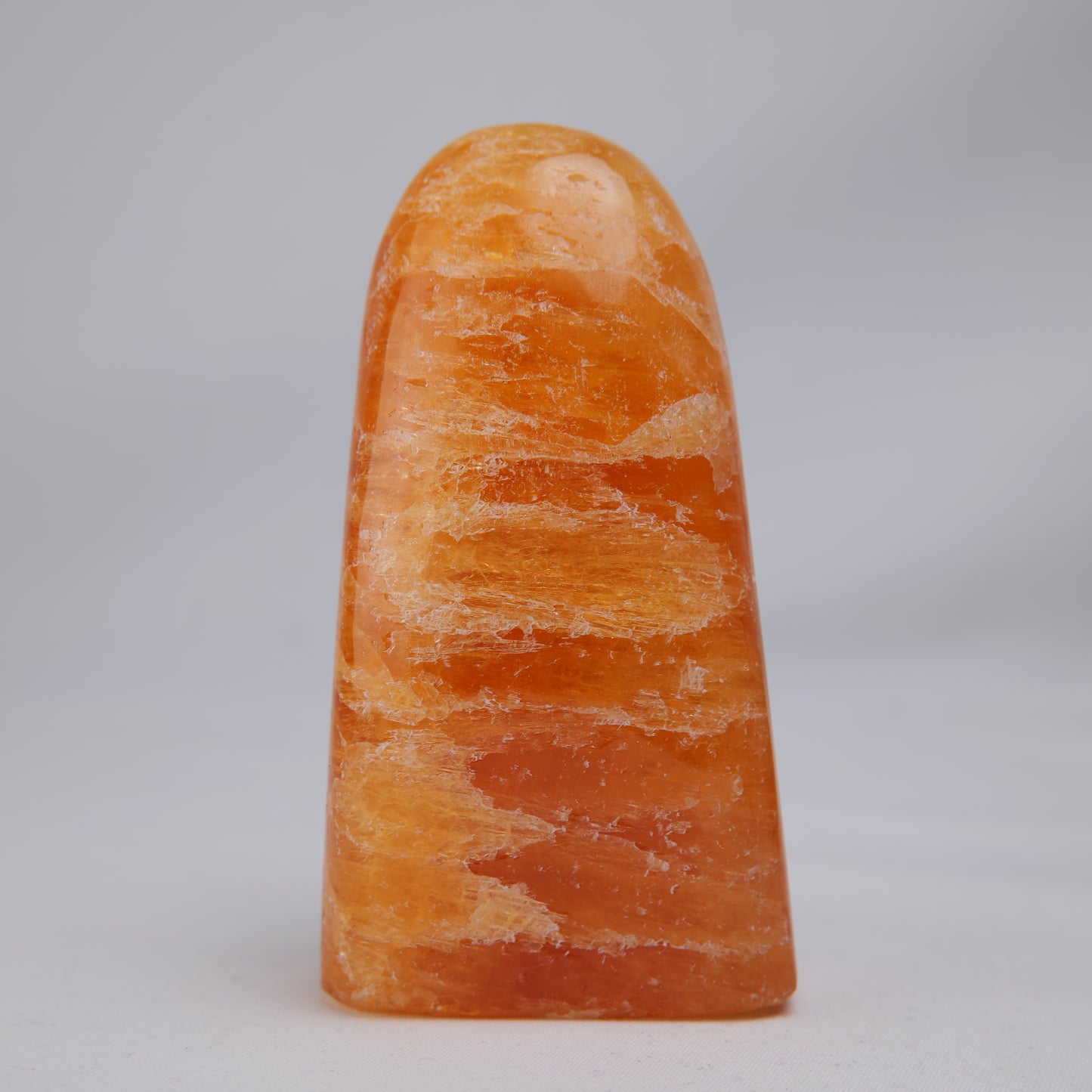 Orange Calcite freeform, 328g, main view