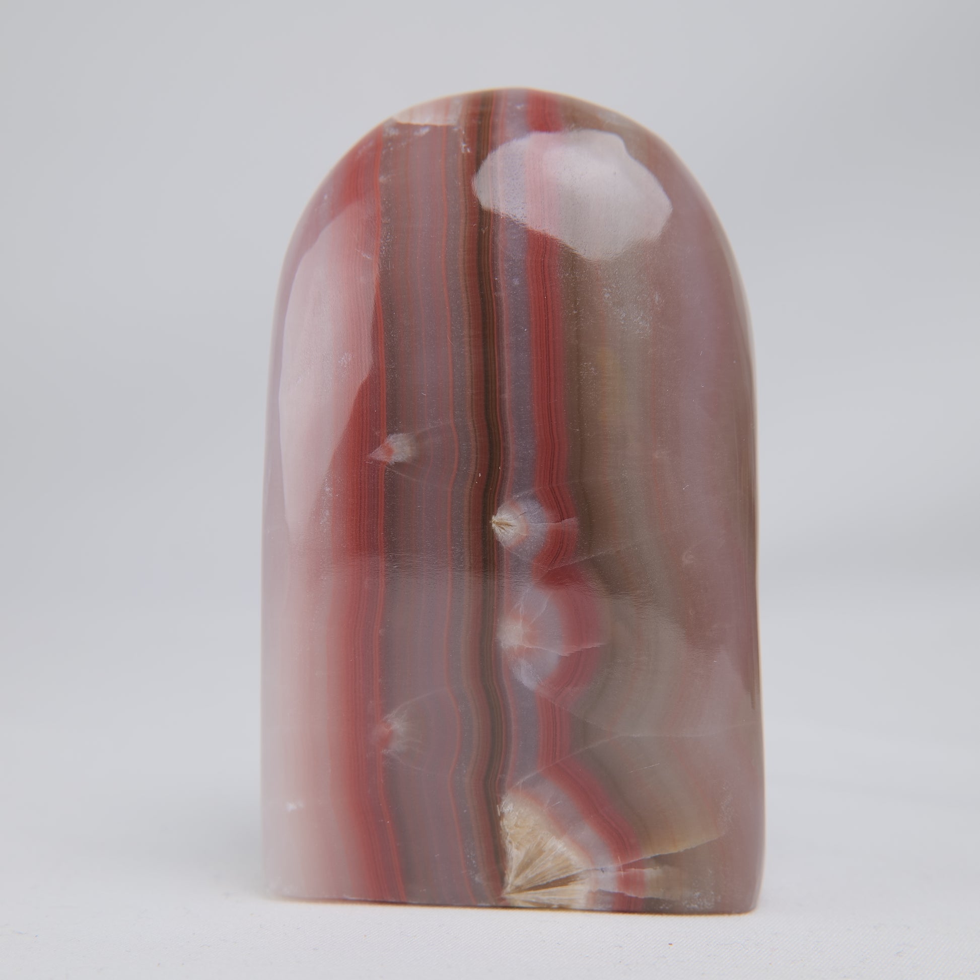 Pink Banded Onyx Freeform, 337g, pink banded onyx freeform 337g main view