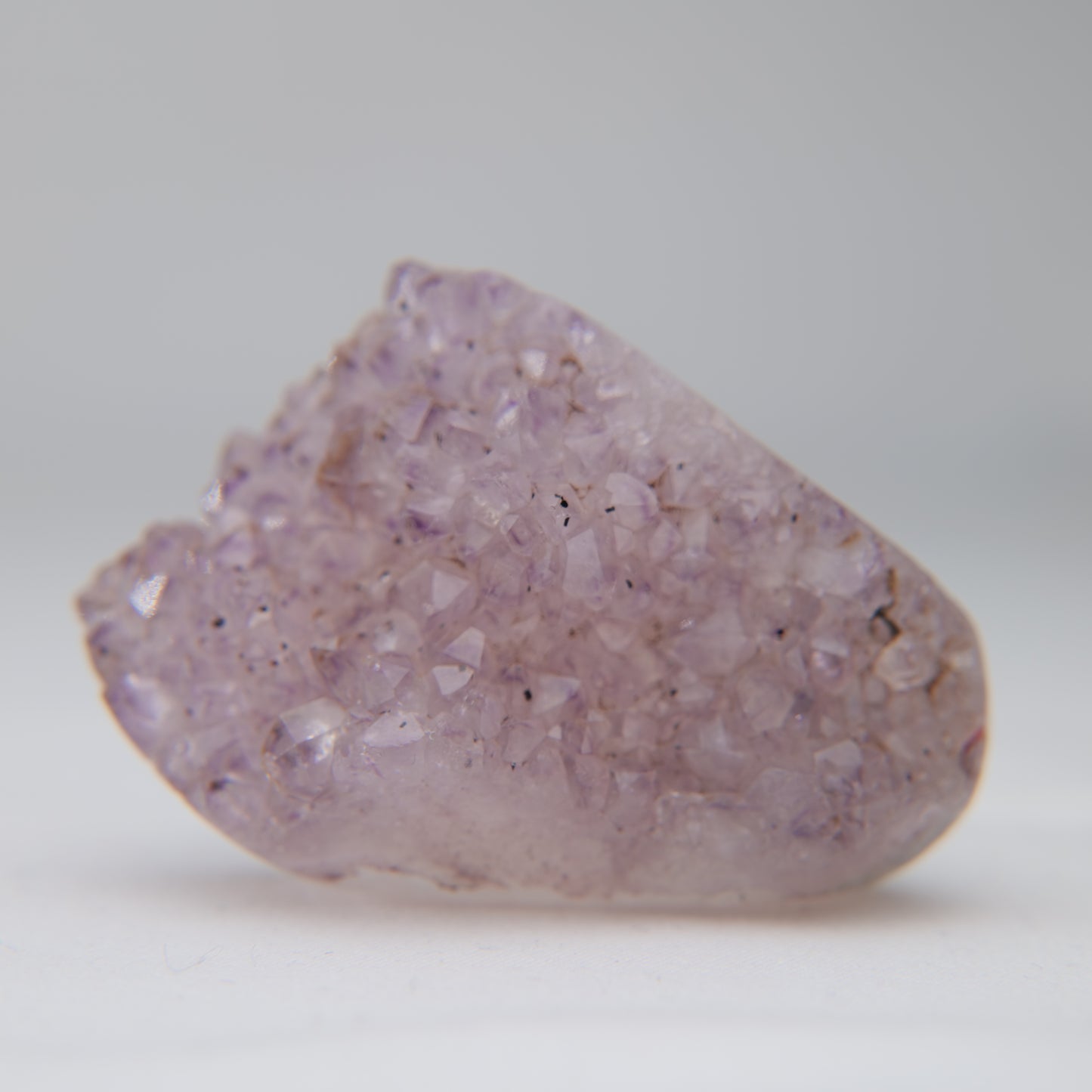Sugar Amethyst druzy, 48.6g, main crystal face view