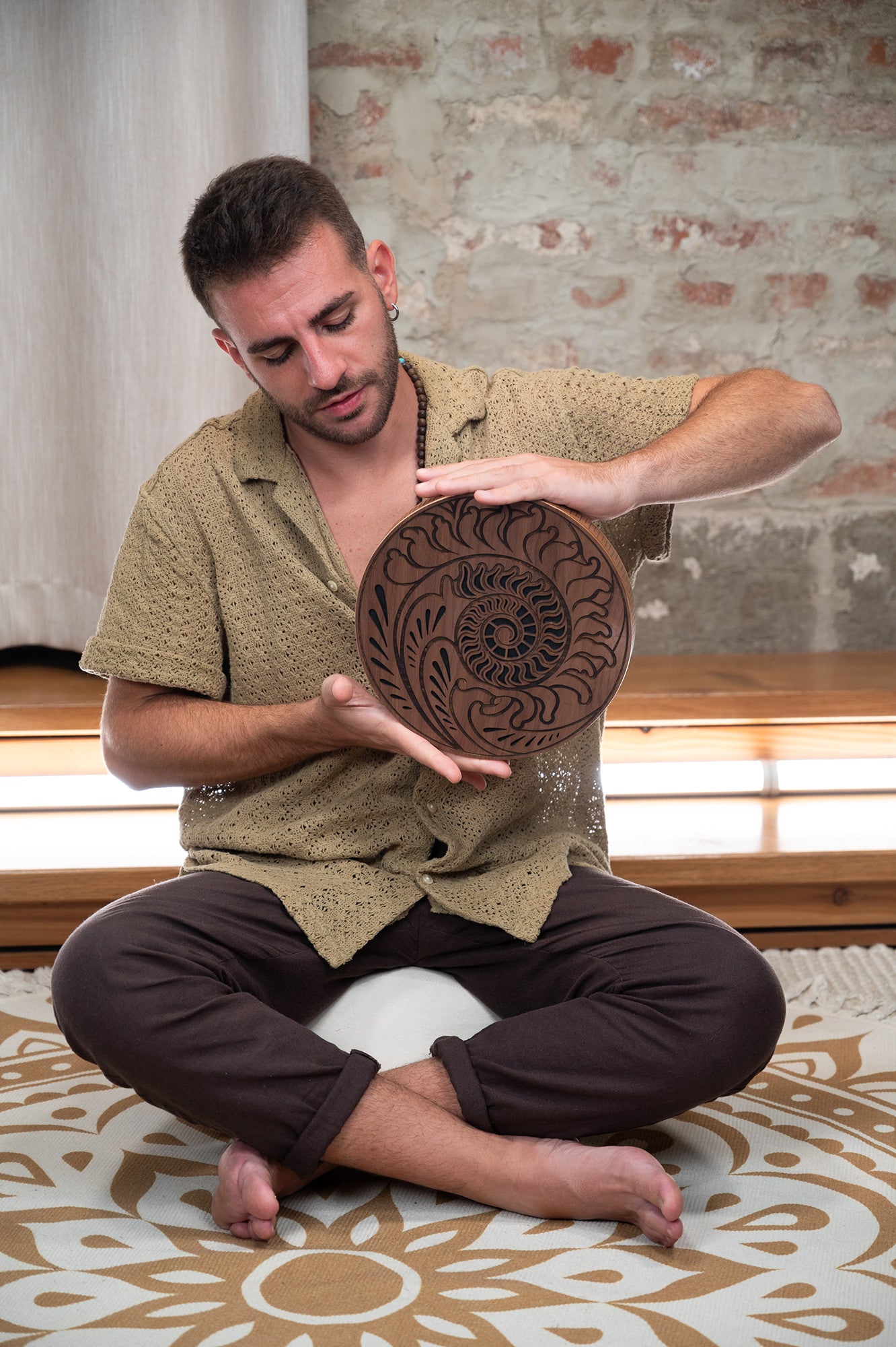 MEINL Sonic Energy 10" Rain Disk, Ocean Sound, Fibonacci-Inspired Carving detail view 9 at Luna Panther