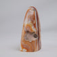 Brown Aragonite Freeform, 289g, brown aragonite freeform 289g front left view