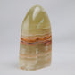 Green Onyx Freeform, 277g, green onyx freeform 277g front left view