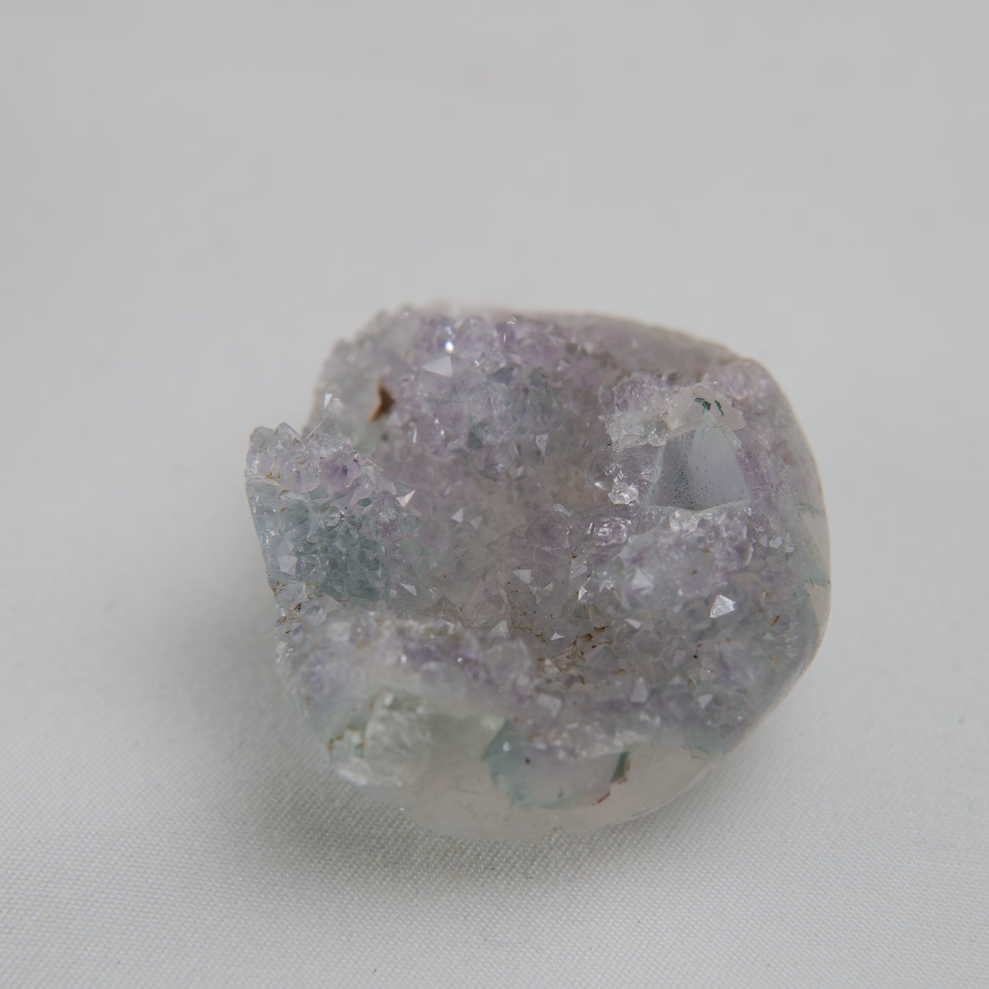 Sugar Amethyst druzy, 44g, front left view