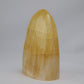 honey calcite freeform 302g back view