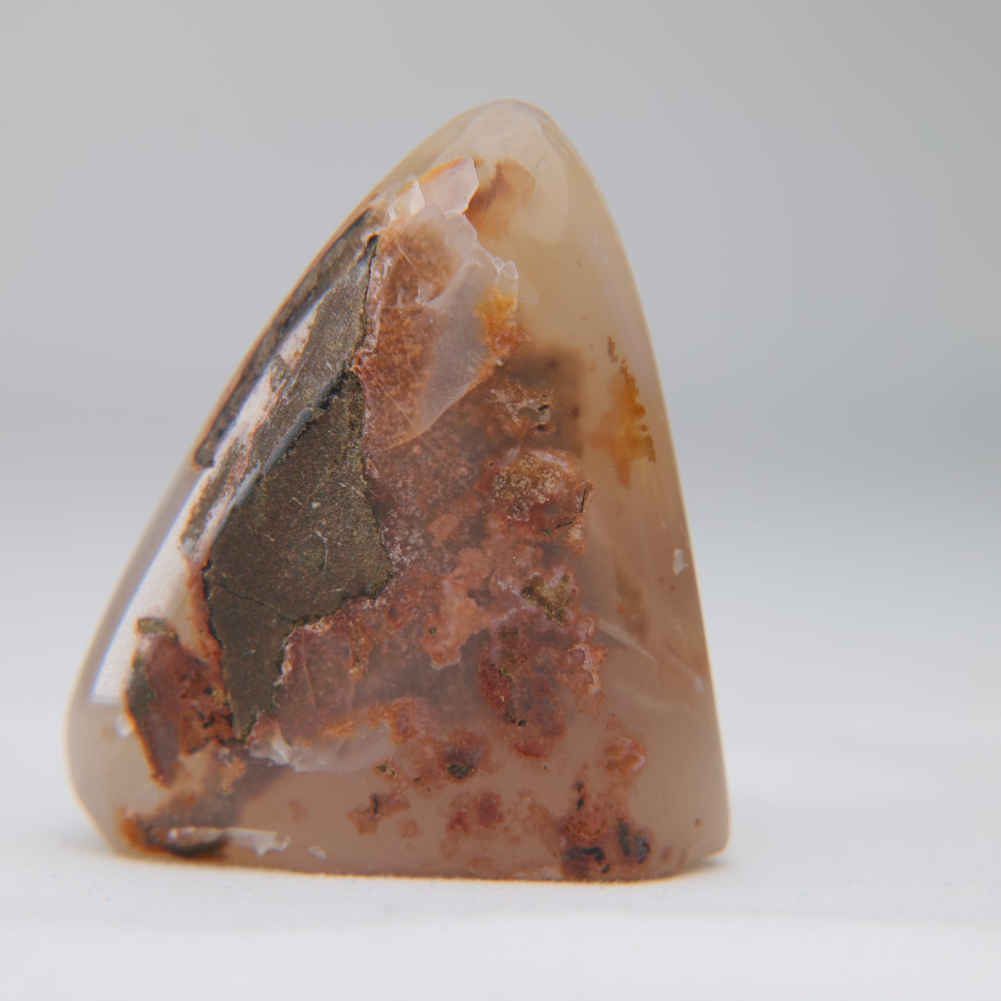 Pink Rainbow Amethyst druzy, 33.9g, reverse pattern view