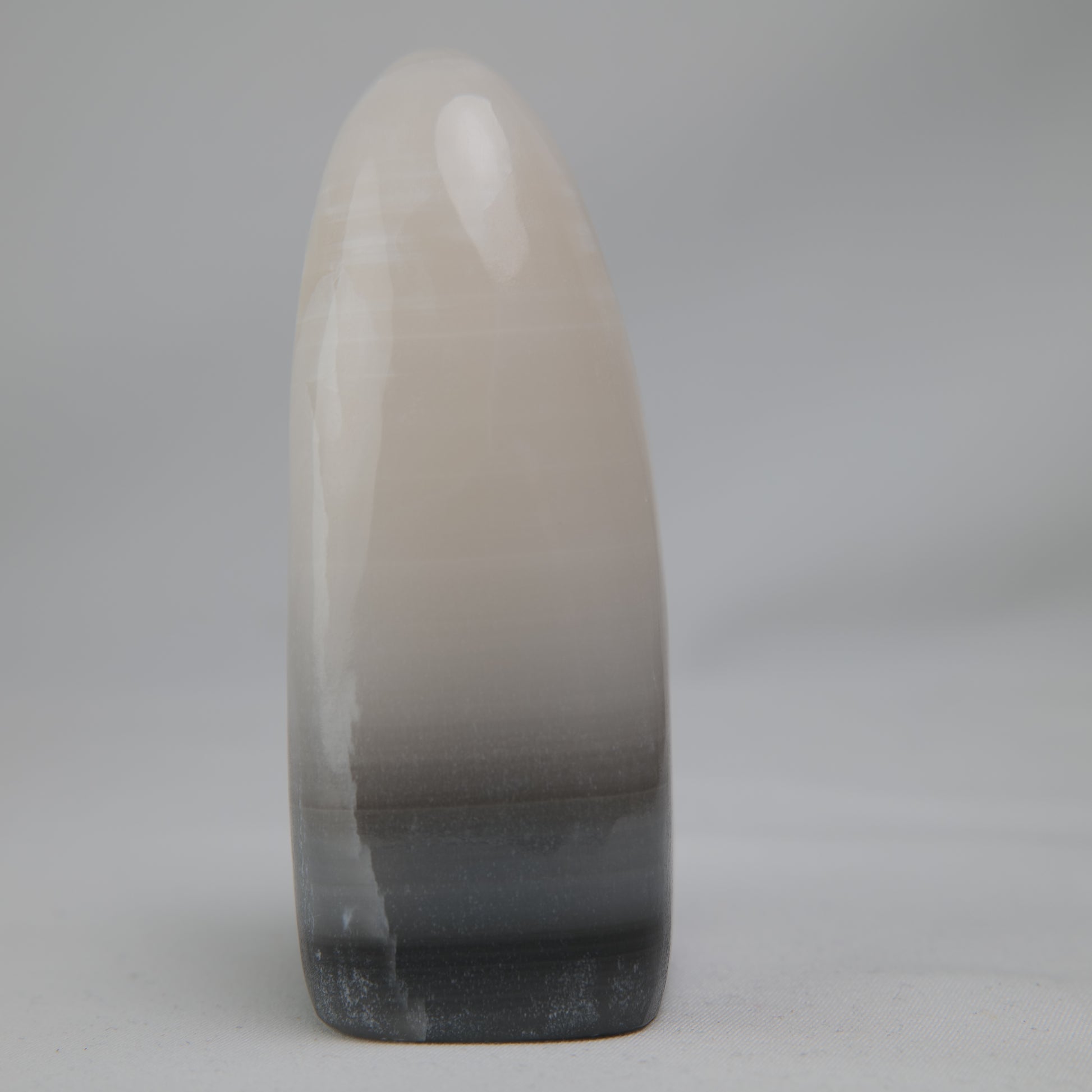 Smokey Pink Calcite Freeform, 324g, smokey pink calcite freeform 324g front right view