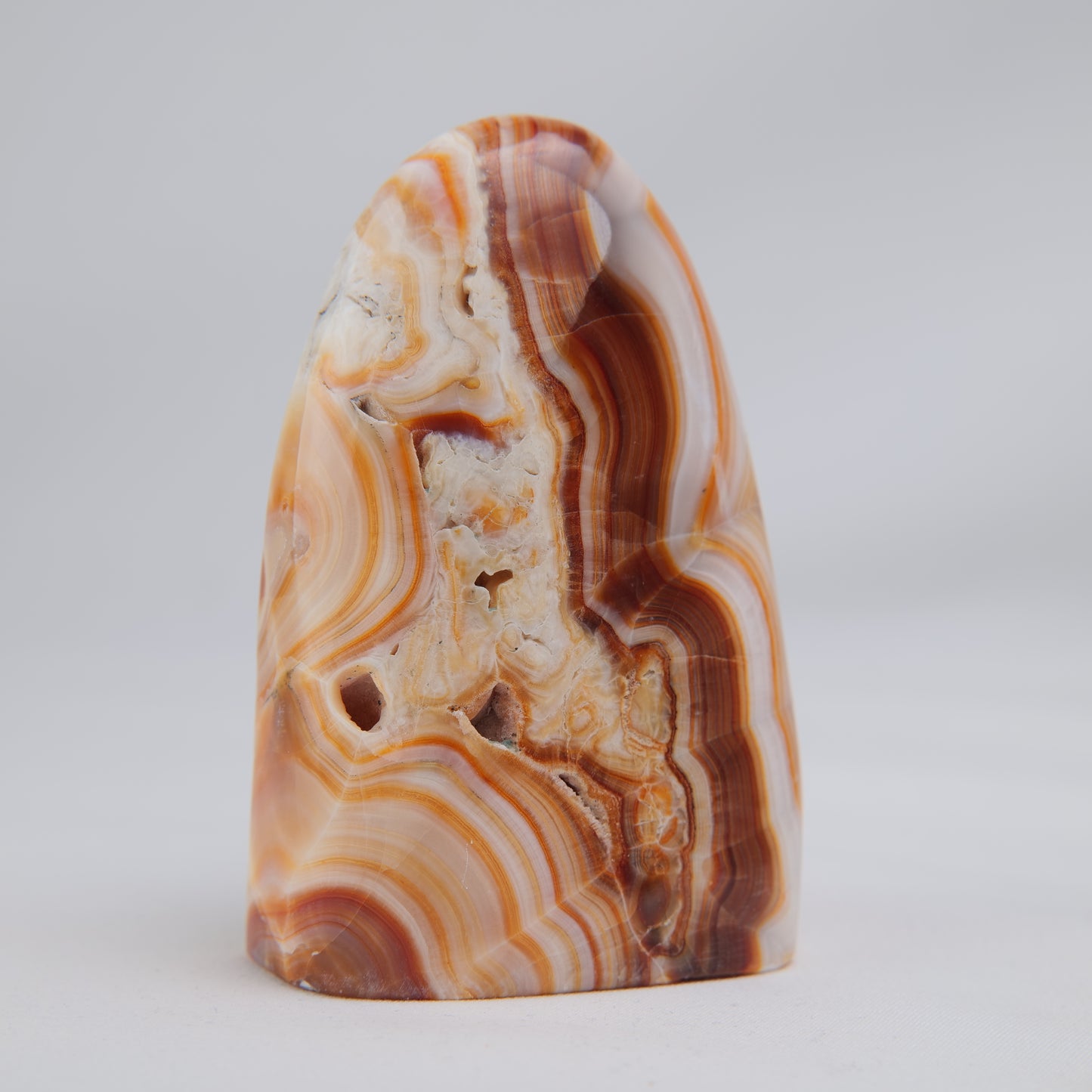 Brown Aragonite Freeform, 289g, brown aragonite freeform 289g reverse view