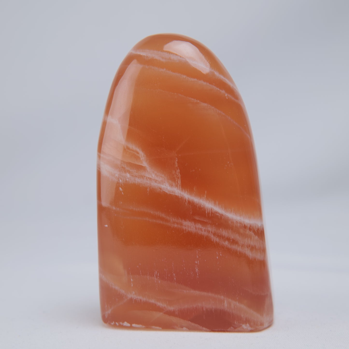 Honey Calcite Freeform, 255g, honey calcite freeform 255g reverse side view