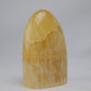 honey calcite freeform 302g reverse side view