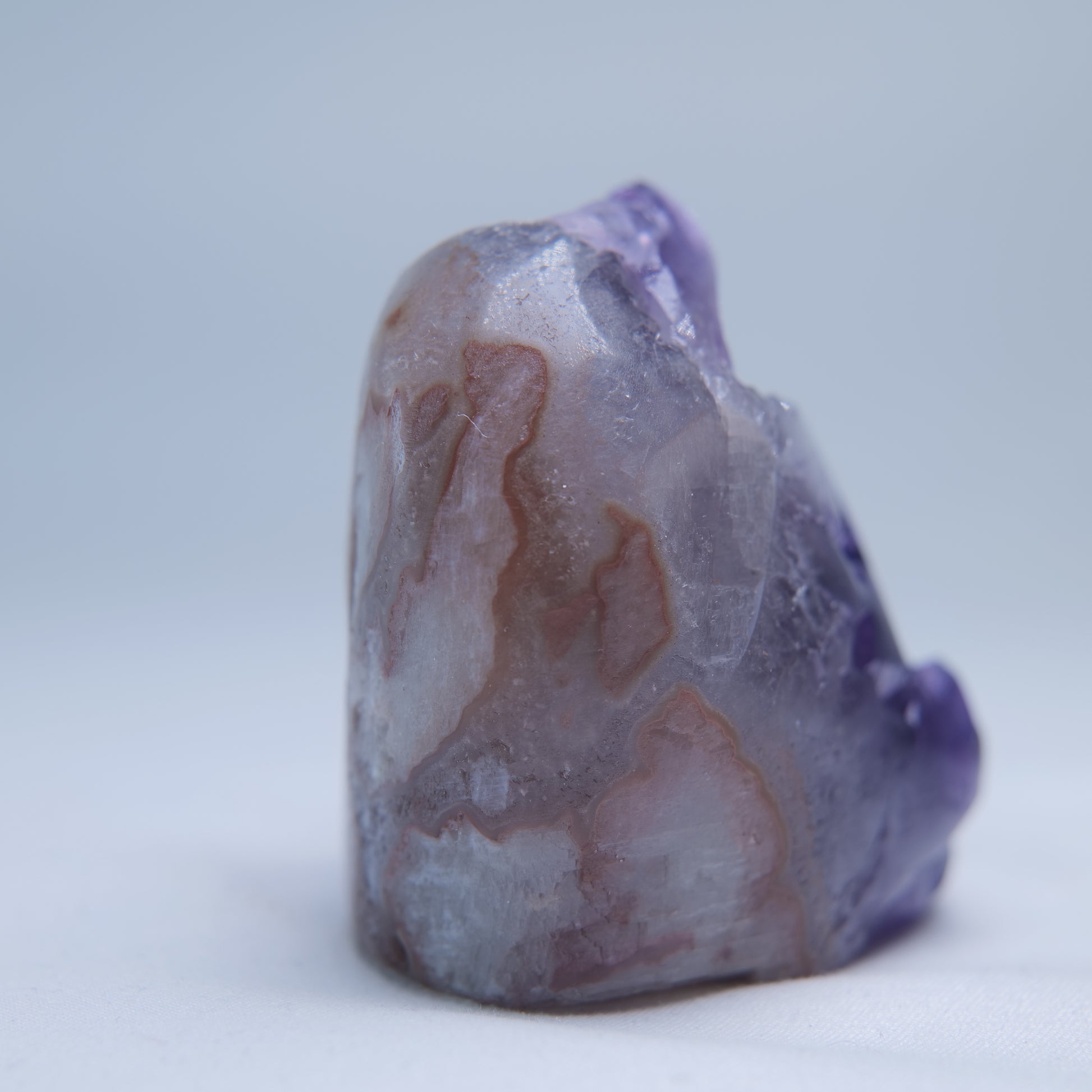 Uruguay Amethyst Druzy Freeform 129g – side view
