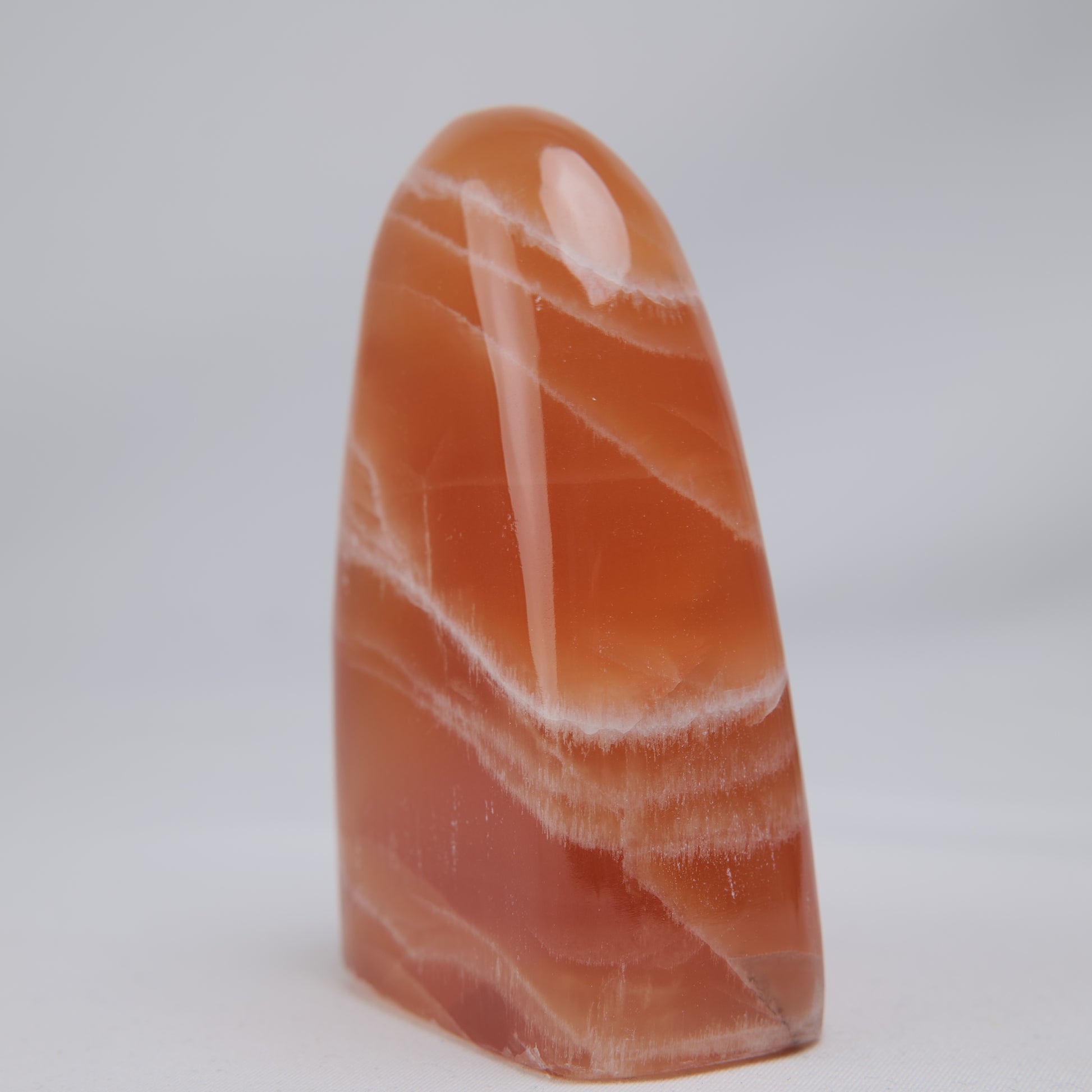 Honey Calcite Freeform, 255g, honey calcite freeform 255g back view
