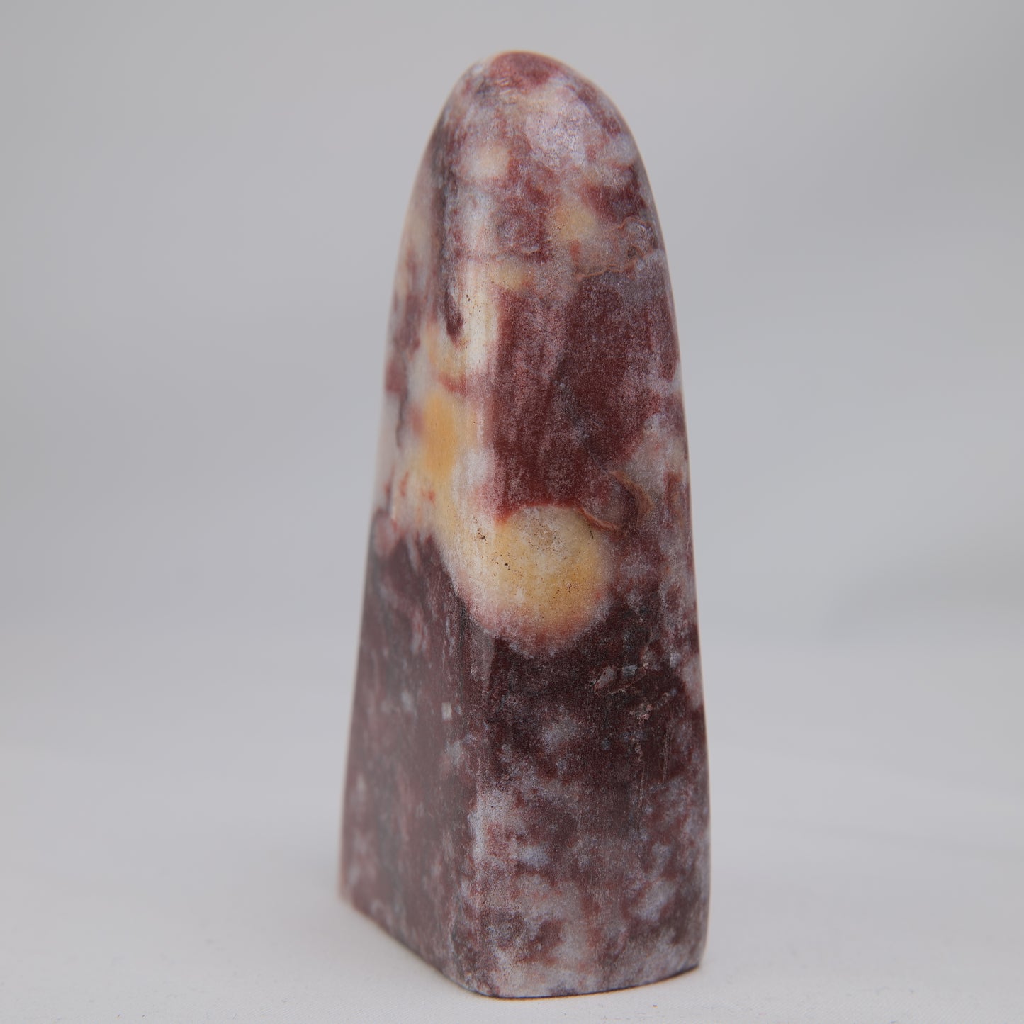 Strawberry Calcite Freeform, 263g, strawberry calcite freeform 263g side view