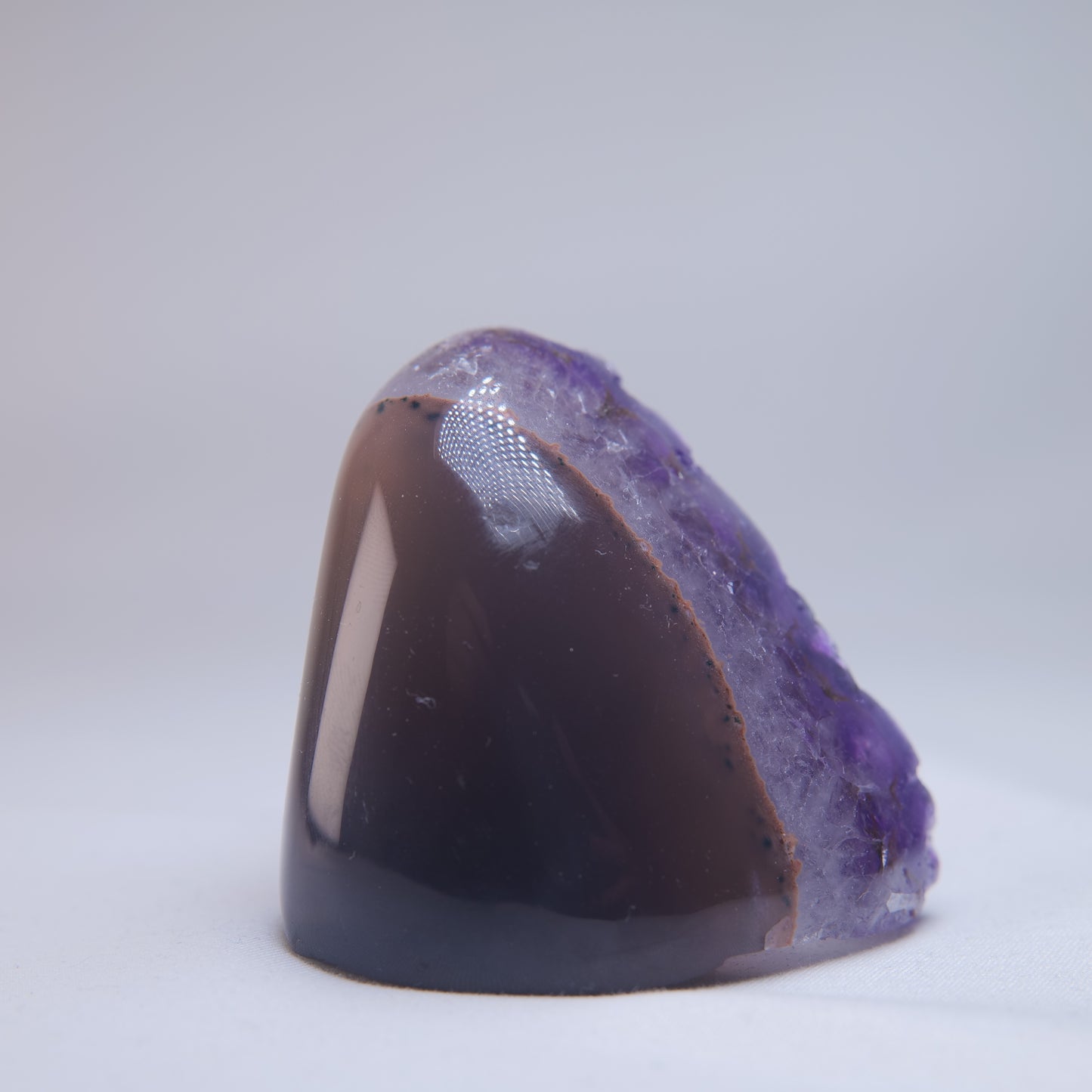 Uruguay Amethyst druzy freeform 118g – back view