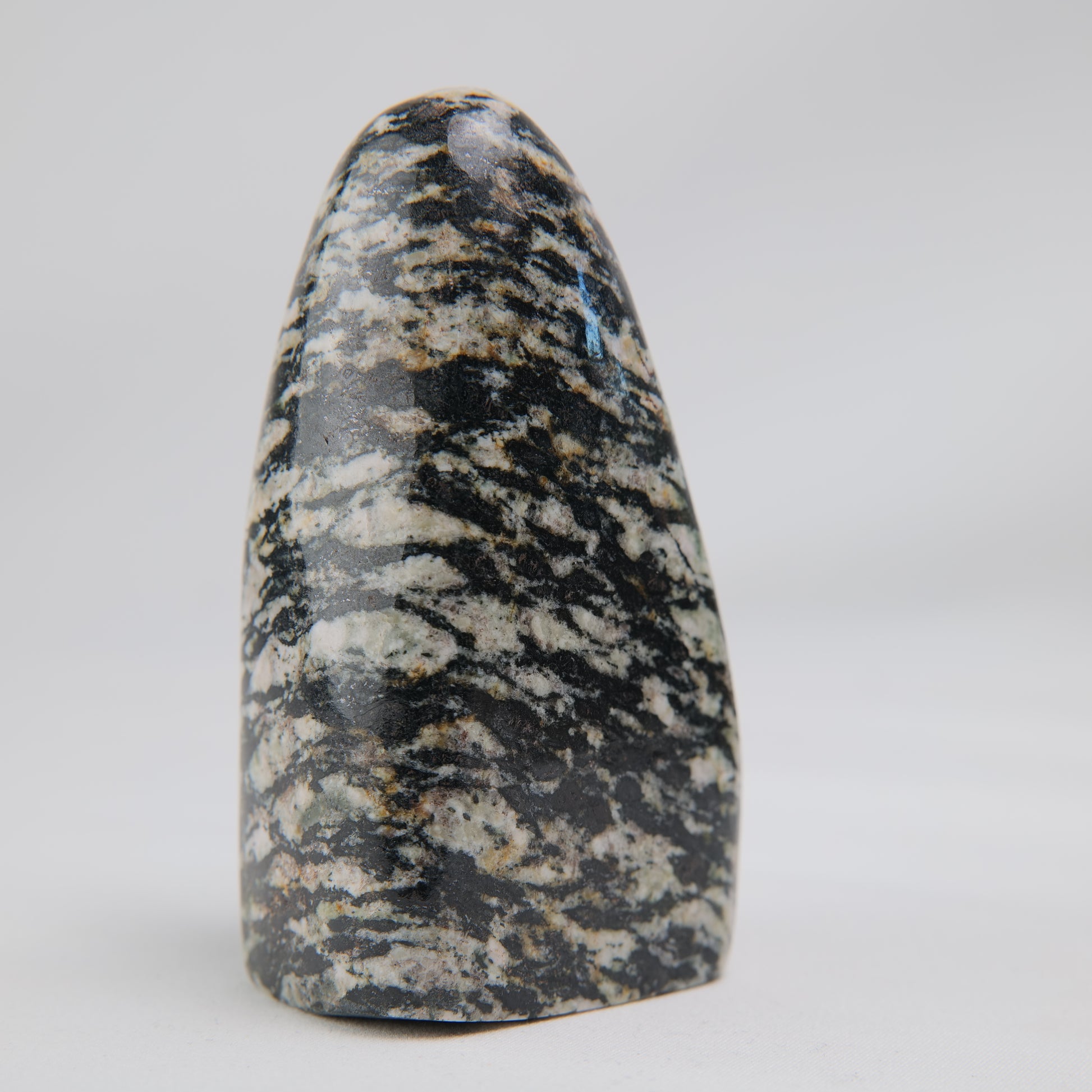 Zebra Calcite Freeform, 295g, zebra calcite freeform 295g back view
