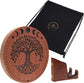 MEINL Sonic Energy 12" Rain Disk, Stream Sound, Moon Phases & Tree of Life Carving detail view 5 at Luna Panther