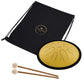 MEINL Sonic Energy Compact Steel Tongue Drum 10" - D Minor/8 Notes/432 Hz - Gold detail view 4 at Luna Panther