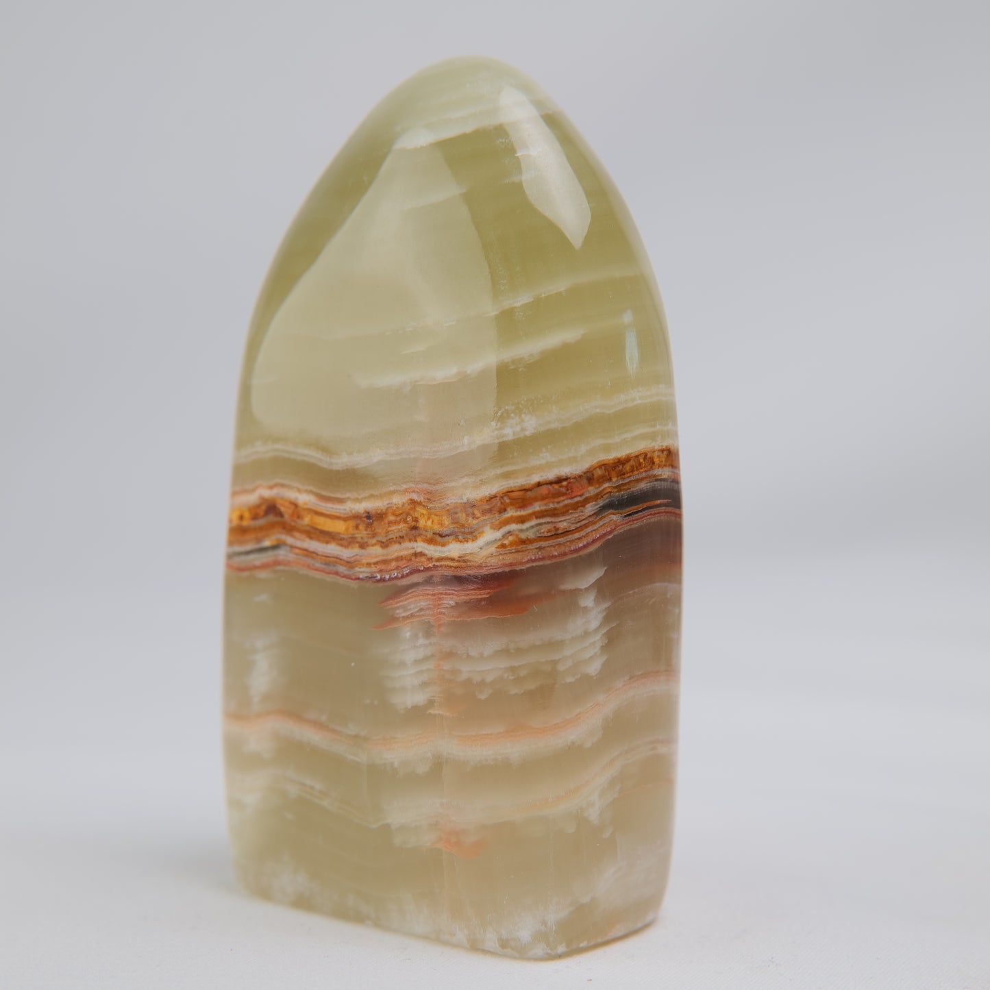 Green Onyx Freeform, 277g, green onyx freeform 277g detail view