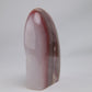 Pink Banded Onyx Freeform, 337g, pink banded onyx freeform 337g side view