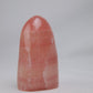 Rose Calcite Freeform, 254g, rose calcite freeform 254g side view