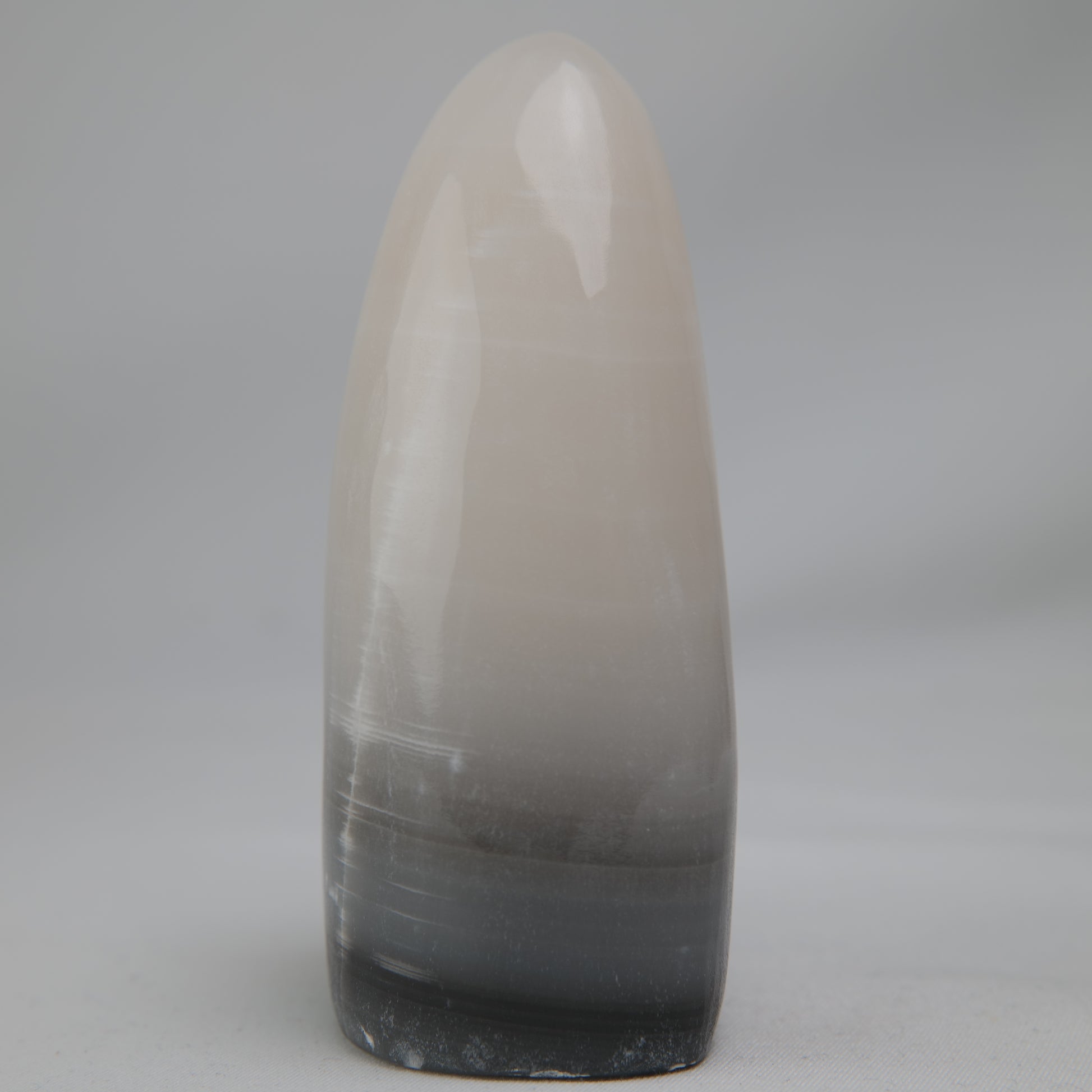 Smokey Pink Calcite Freeform, 324g, smokey pink calcite freeform 324g side view