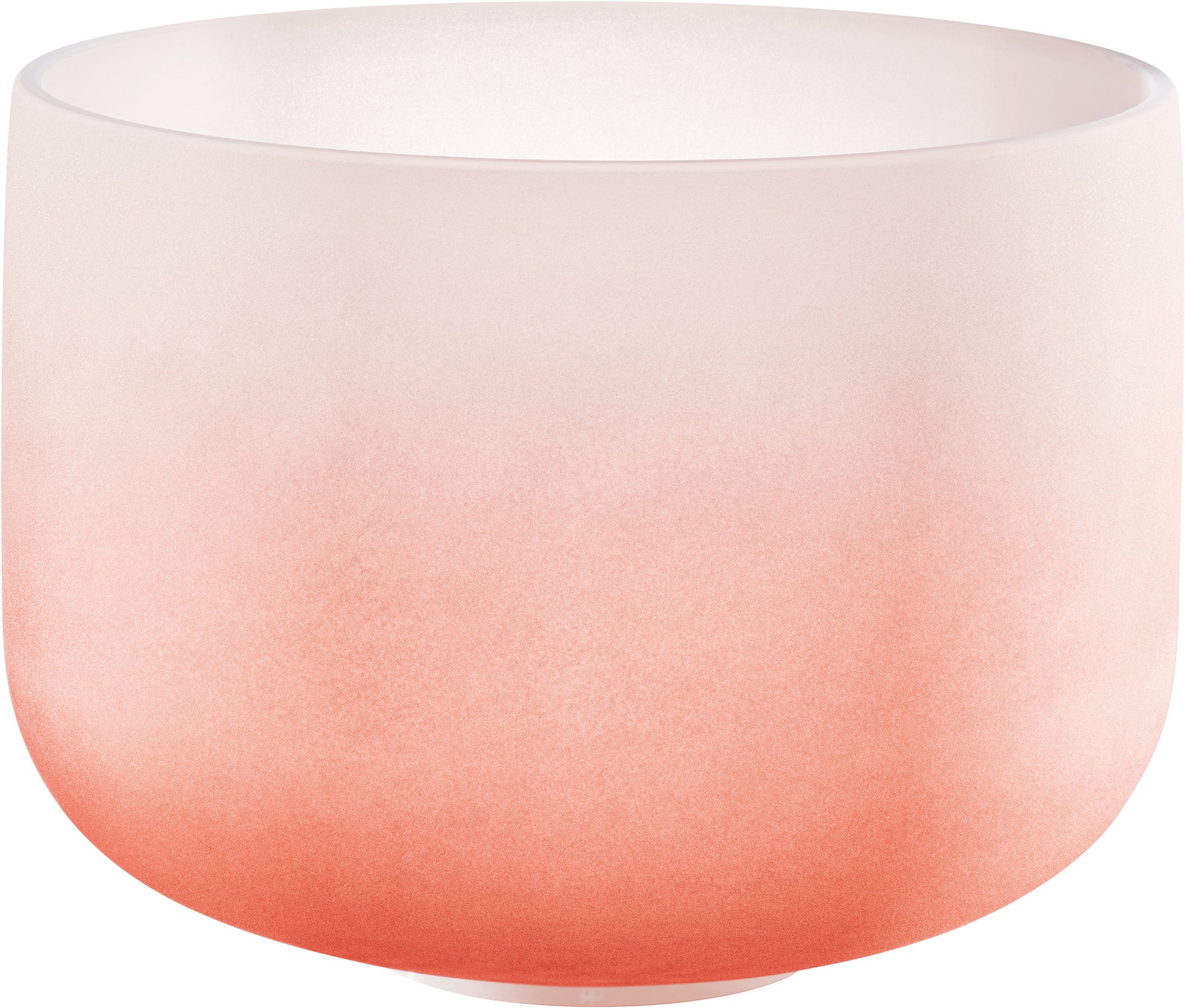 MEINL Sonic Energy Color-Frosted Crystal Singing Bowl 13" - D4/Sacral Chakra/440 Hz - Orange at Luna Panther