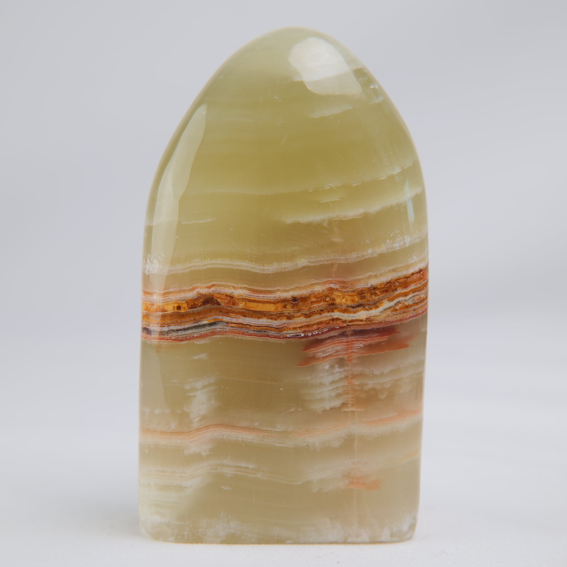 Green Onyx Freeform, 277g, green onyx freeform 277g pattern detail