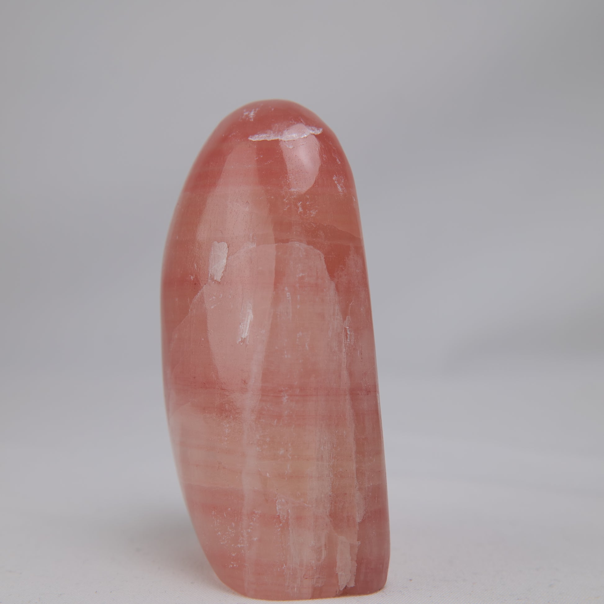 Rose Calcite Freeform, 254g, rose calcite freeform 254g rose calcite detail