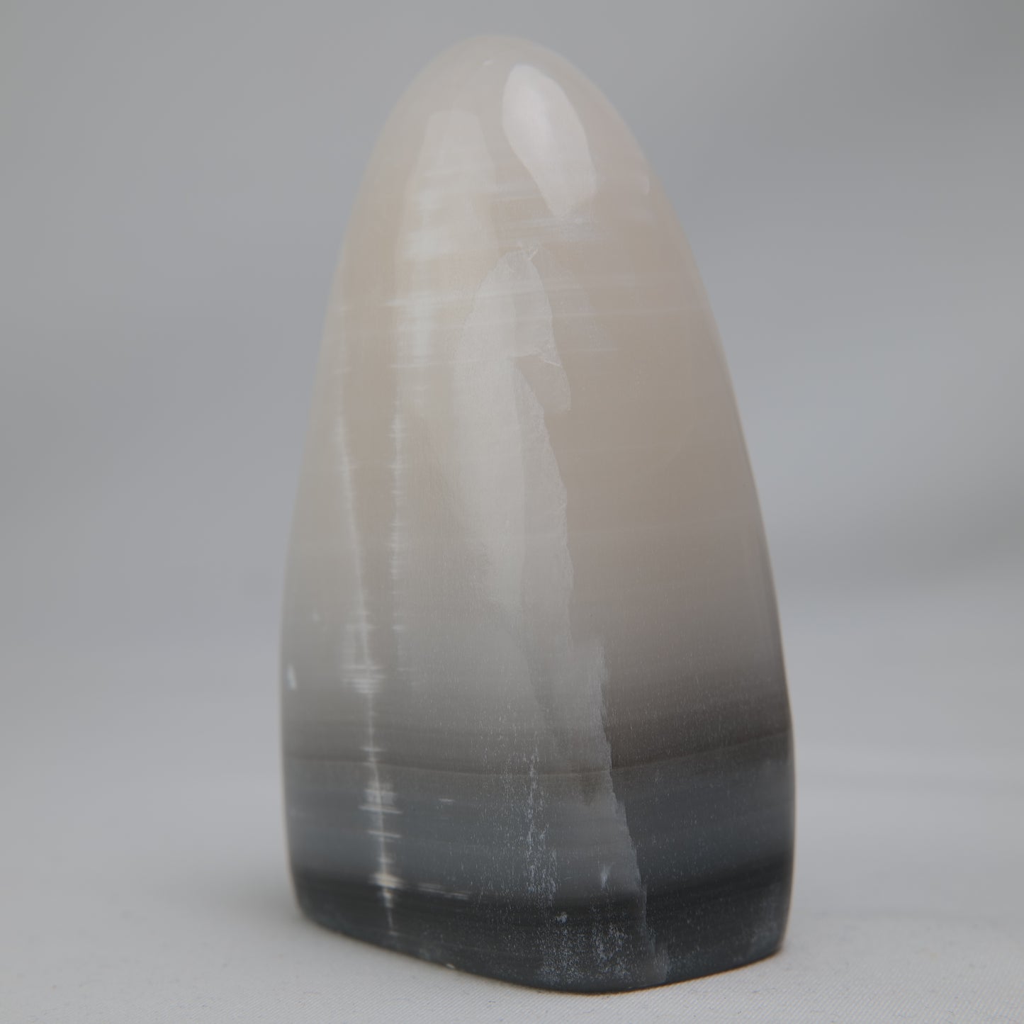 Smokey Pink Calcite Freeform, 324g, smokey pink calcite freeform 324g cream mineral detail