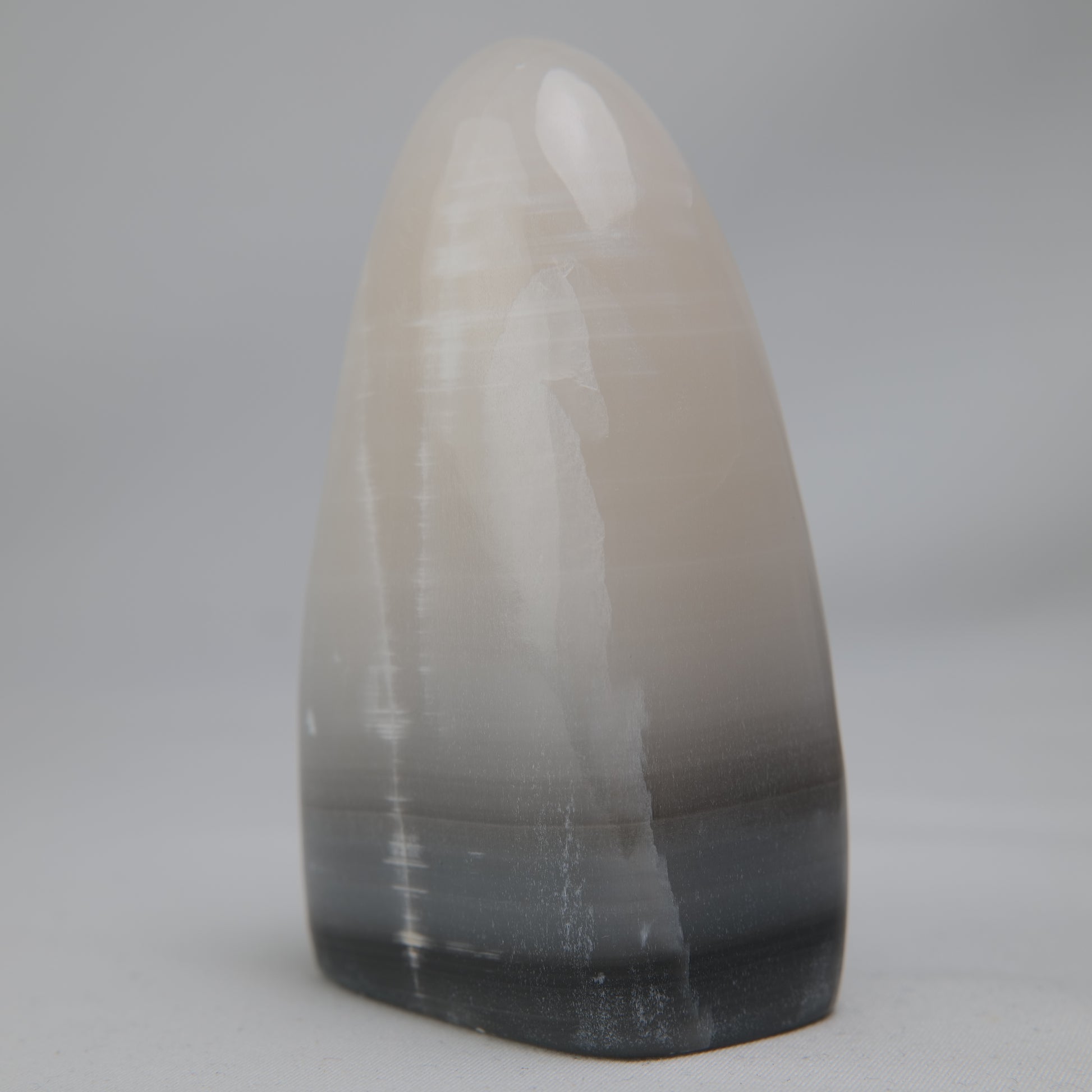 Smokey Pink Calcite Freeform, 324g, smokey pink calcite freeform 324g cream mineral detail