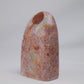 Strawberry Calcite Freeform 283g, 283g, strawberry calcite freeform 283g polished detail