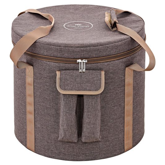 MEINL Sonic Energy 14" Crystal Singing Bowl Bag, for 13" & 14" bowls - Brown at Luna Panther
